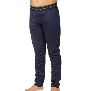 Hot Chillys Youth Peach Skins Bottom - Navy